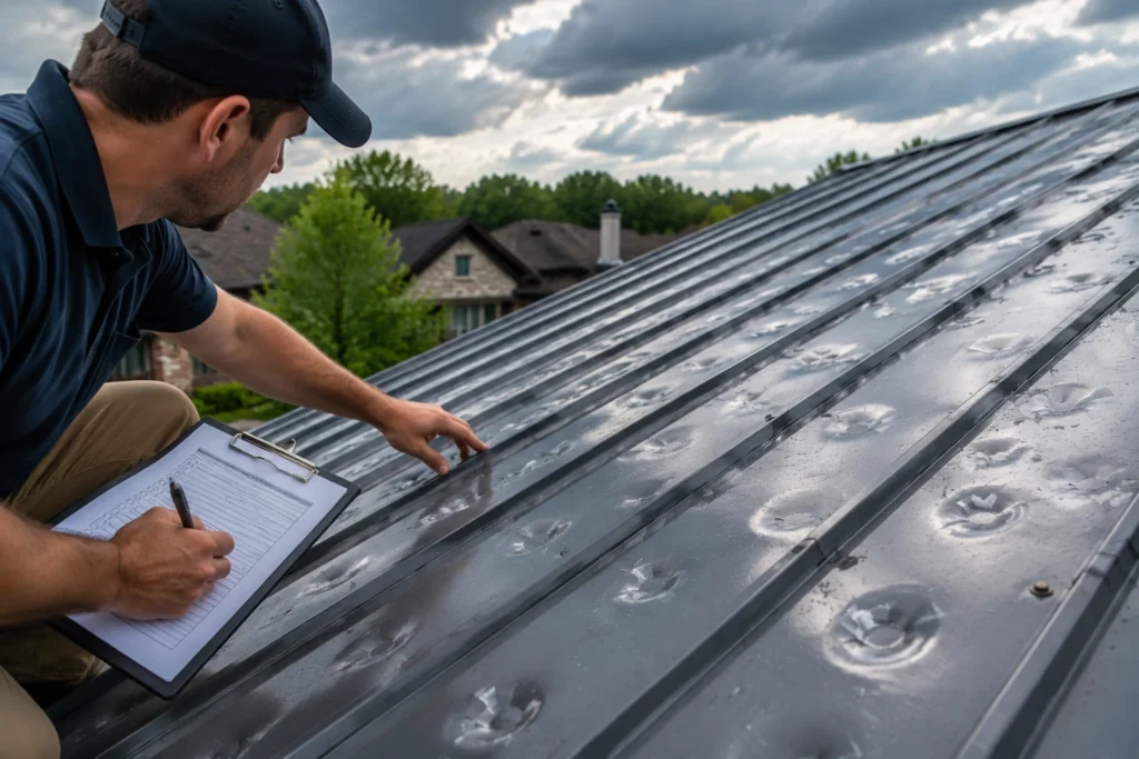 Will Insurance Pay Hail Damage Metal Roof 3